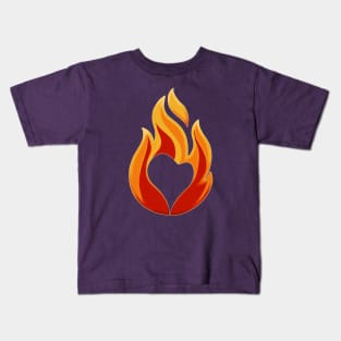 Heart On Fire Kids T-Shirt